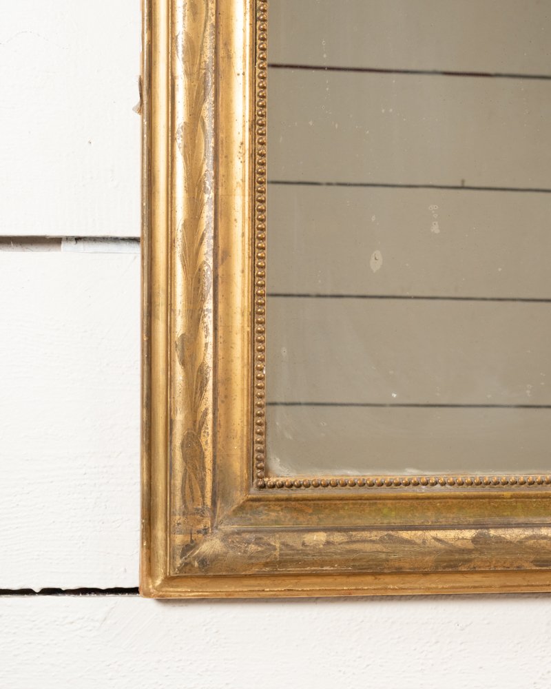 Louis Philippe Mirror, Gilded Wood, H. 160,  95 Inches W. 94 Cm 37 Inches-photo-4