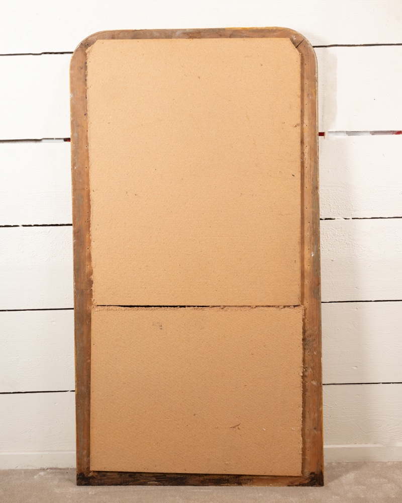 Miroir de cheminée Louis Philippe en bois doré et sculpté, H158 L.85-photo-2