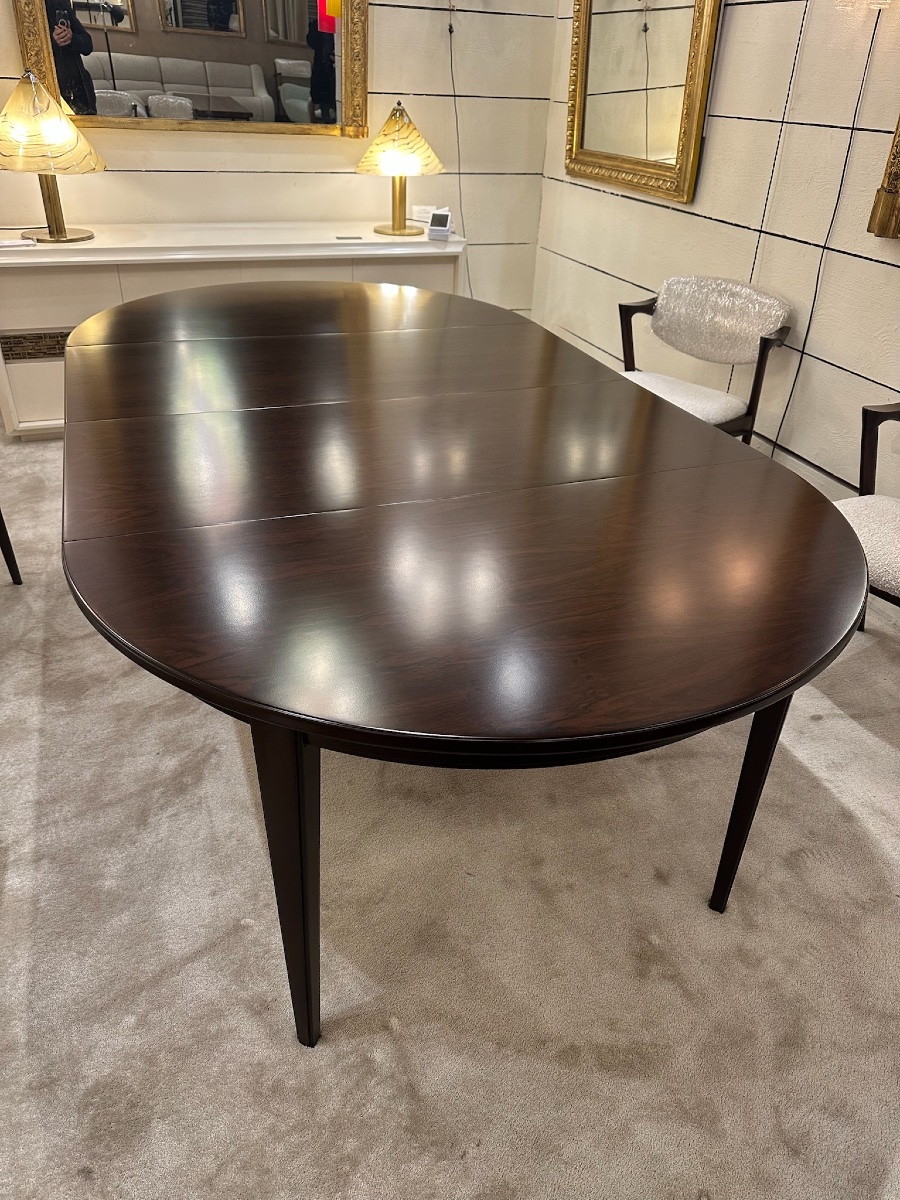 Table scandinave en palissandre - 1960 - L.220 cm. X 120 cm-photo-3
