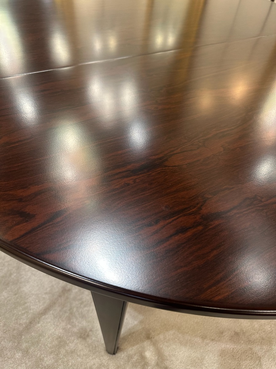 Table scandinave en palissandre - 1960 - L.220 cm. X 120 cm-photo-1