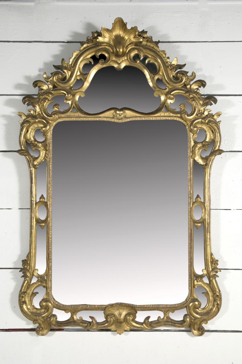 Large Provencal Mirror  Late XVIII Th C.  H. 156 104 L.