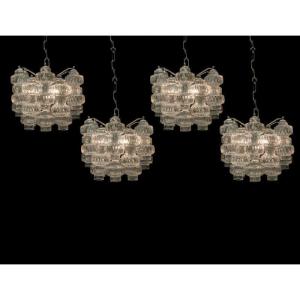 Murano Glass Chandeliers From The 70s.