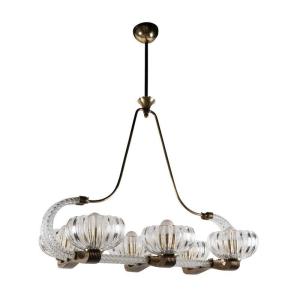 Great Italian Chandelier By Barovier 1950