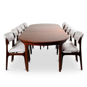 Very Large Scandinavian Teak Table 1960
