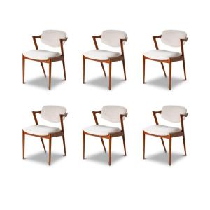 Set Of 8 Scandinavian Teak Chairs, 1960s