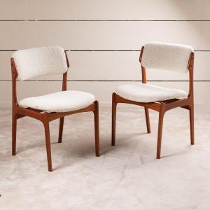 1960 Large Set Of 12 Dining Chairs Fully Restored 