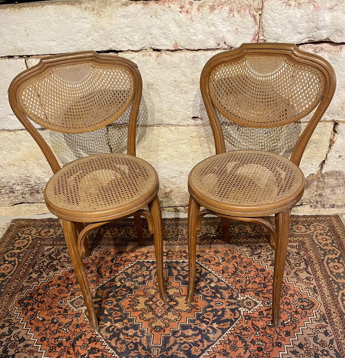 Paire de chaises Art Nouveau KOHN