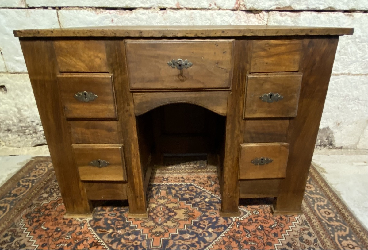 Petit bureau trapézoïdale 18ème siècle -photo-2