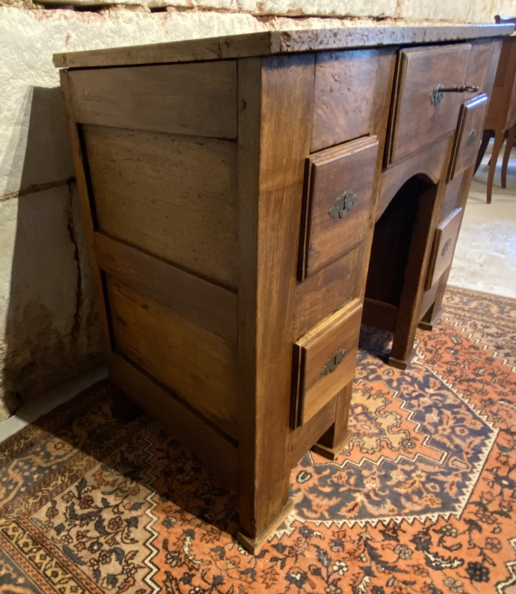 Petit bureau trapézoïdale 18ème siècle -photo-3