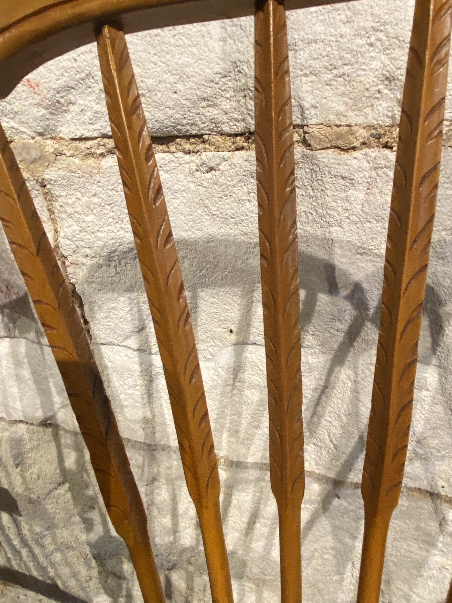 Pair Of Straw-seated Nursing Chairs -photo-8