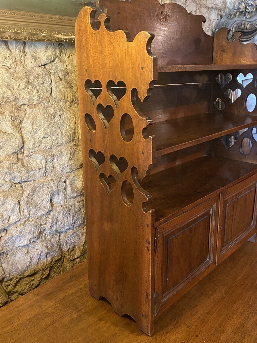 19th Century Walnut Wall Shelf-photo-4