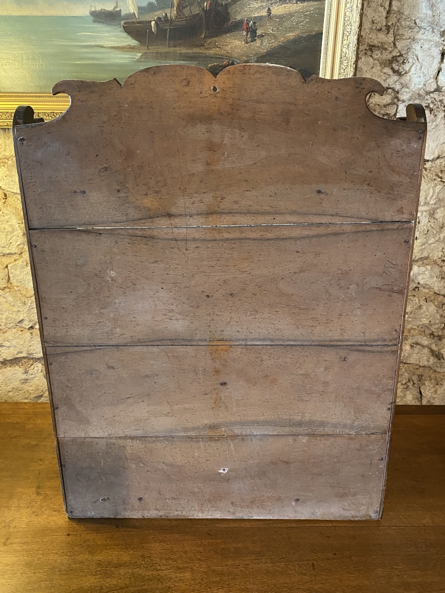 19th Century Walnut Wall Shelf-photo-6