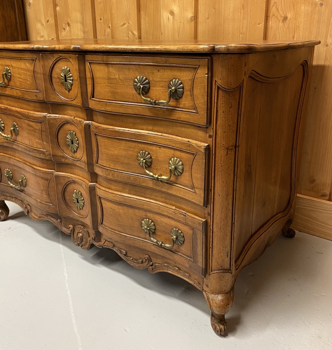 Commode Arbalète Noyer XVlllème-photo-2