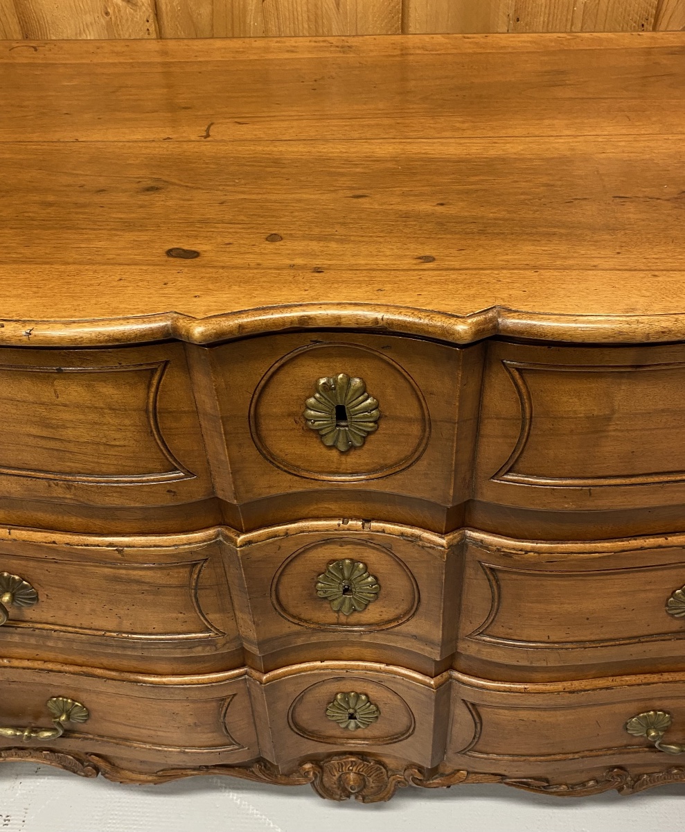 Commode Arbalète Noyer XVlllème-photo-5