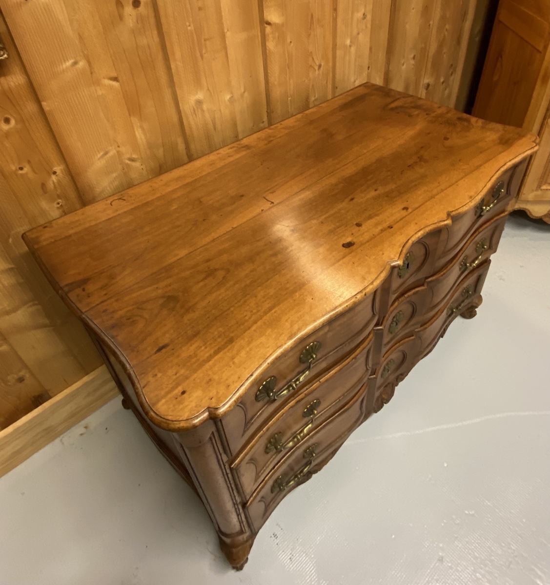 Commode Arbalète Noyer XVlllème-photo-8