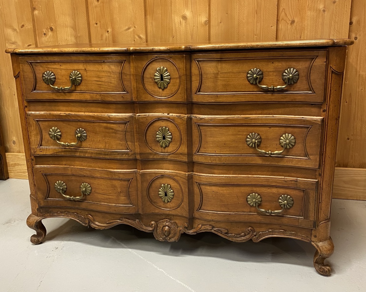 Commode Arbalète Noyer XVlllème