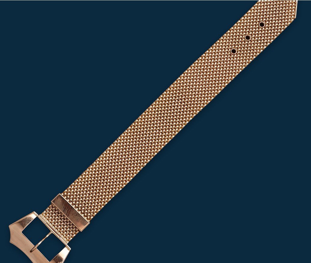 Bracelet vintage ceinture or jaune fatale obsession