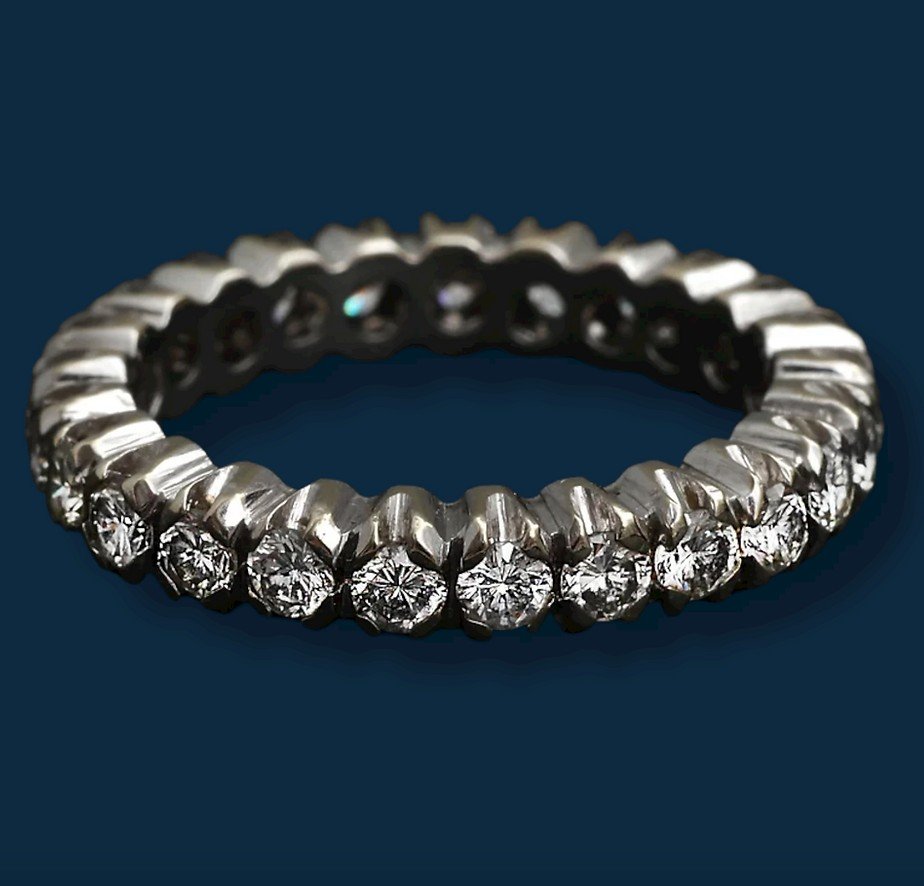 Vintage American Alliance White Gold And Diamonds Sublime Evidence