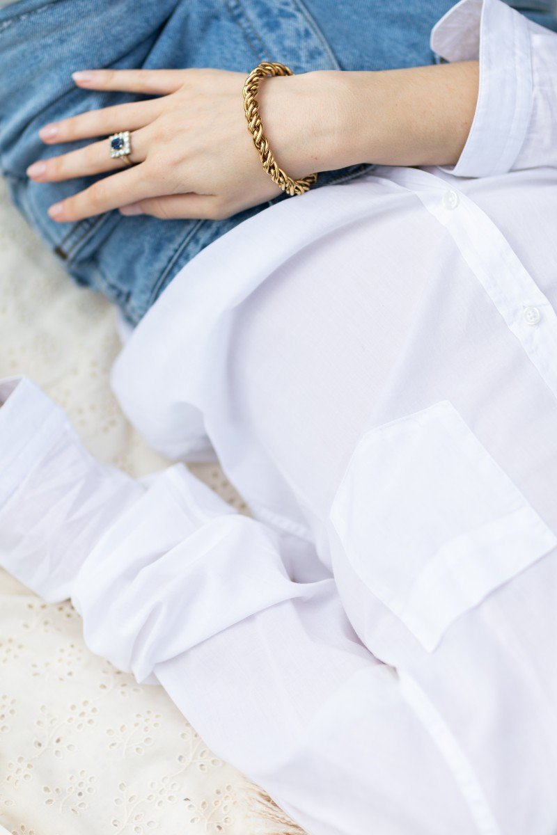 Bracelet Or Jaune Lacet Précieux-photo-1