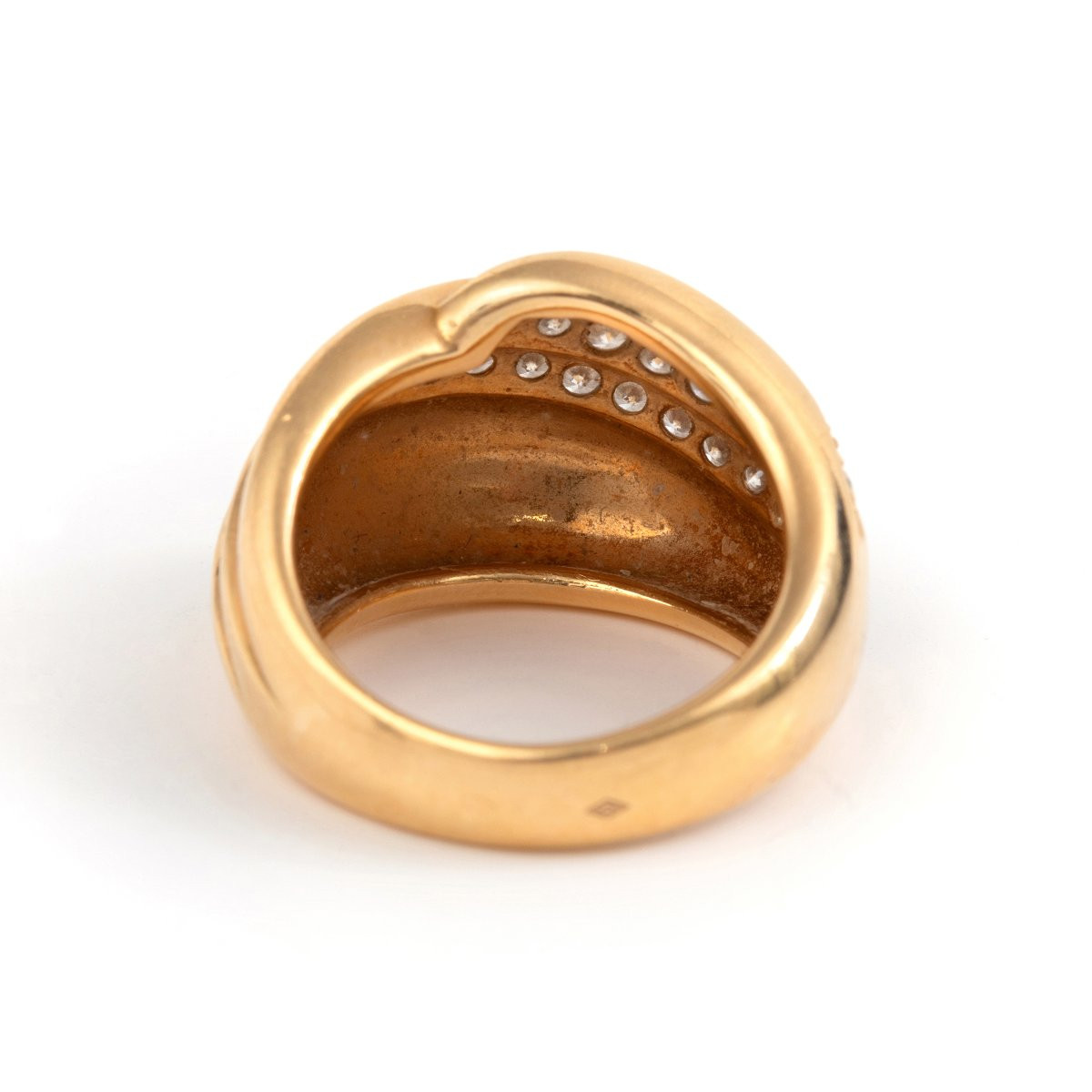 Bague bandeau or jaune et diamants Junk Love-photo-2