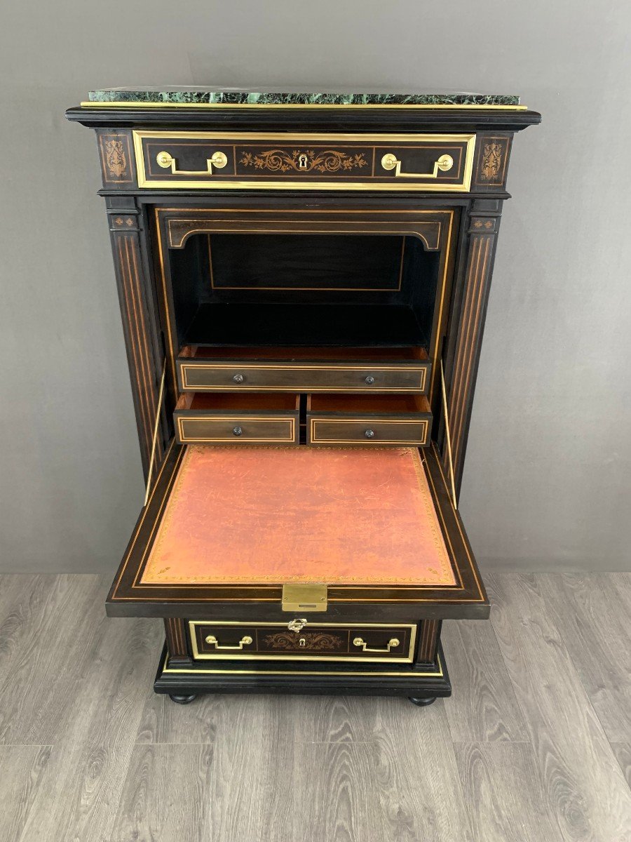 Secretaire En Marqueterie Napoleon III-photo-4