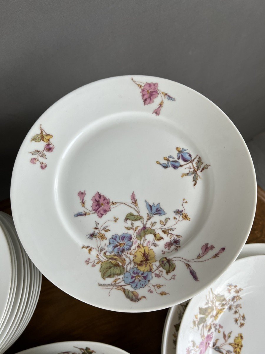 Service De Table En Porcelaine William Guérin & Co Fin XIXe Siècle-photo-6