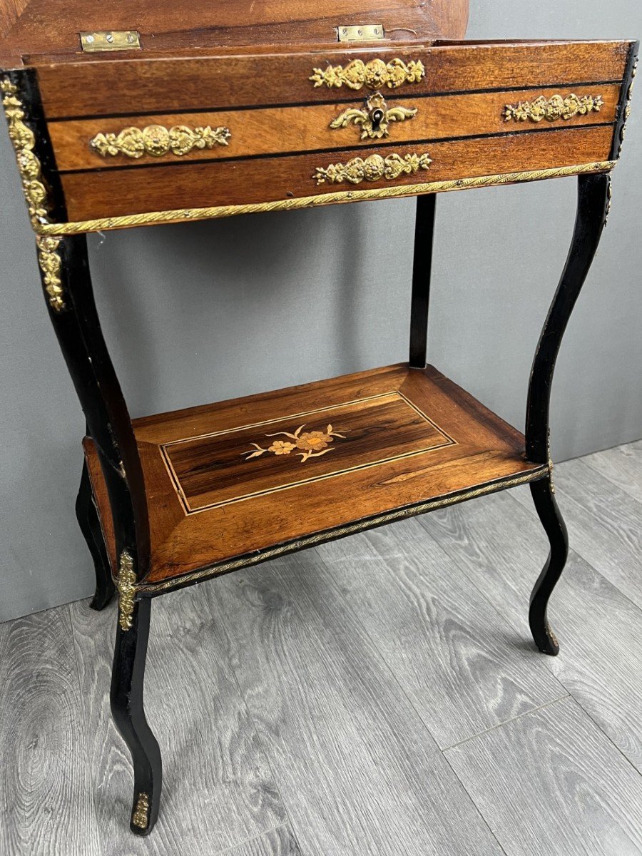 Napoleon III Style Jewelry Side Table 19th Century -photo-1