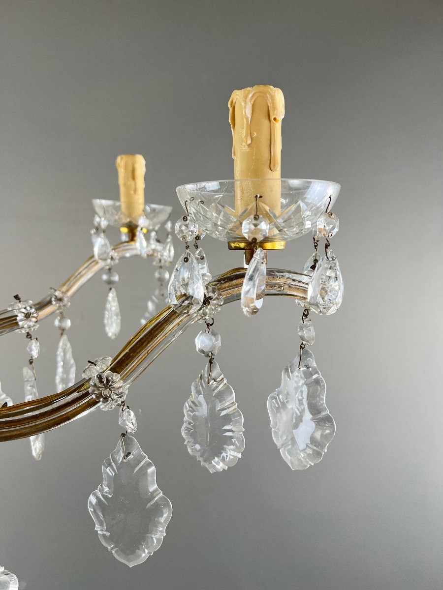 Crystal Chandelier, Early 20th Century-photo-3