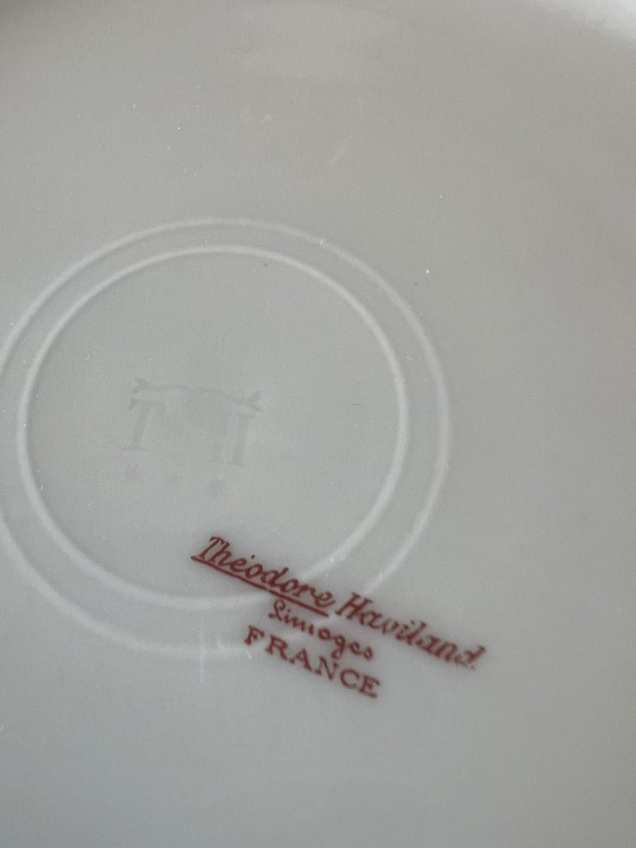 Service de table en porcelaine de Limoges par Théodore Haviland, XXe siècle-photo-1