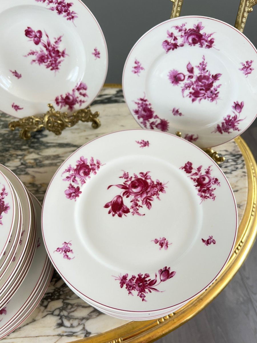 Service de table en porcelaine de Limoges par Théodore Haviland, XXe siècle-photo-2