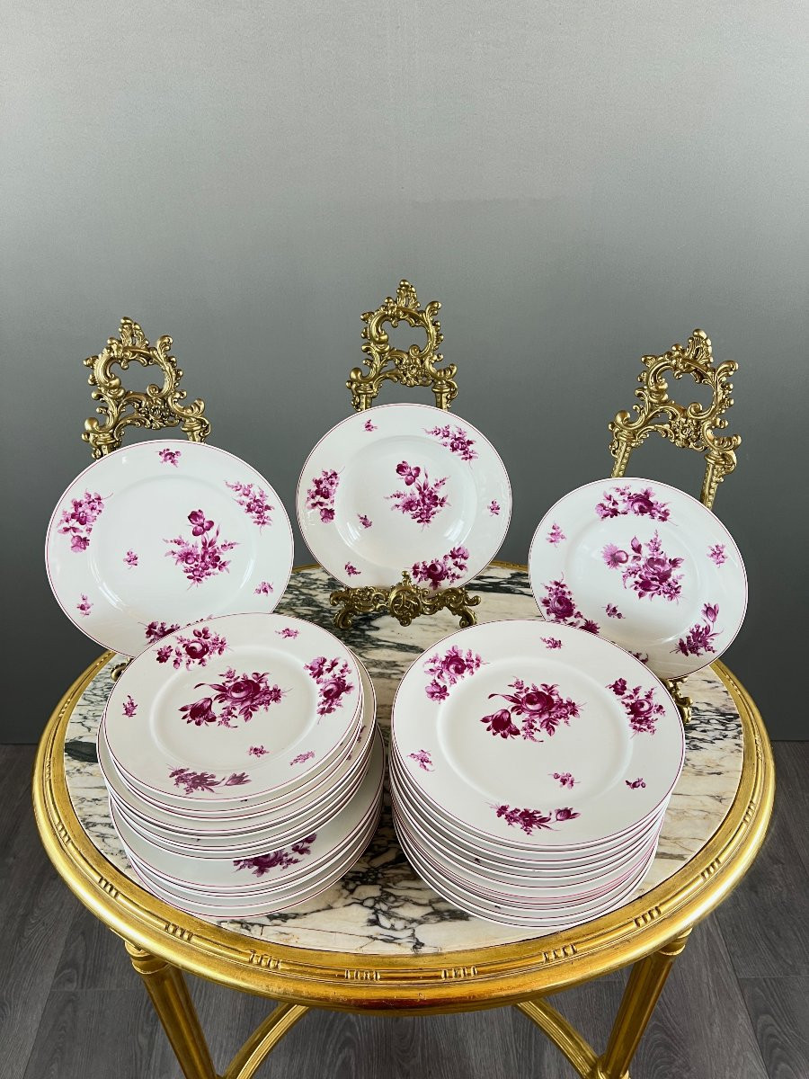 Service de table en porcelaine de Limoges par Théodore Haviland, XXe siècle-photo-5