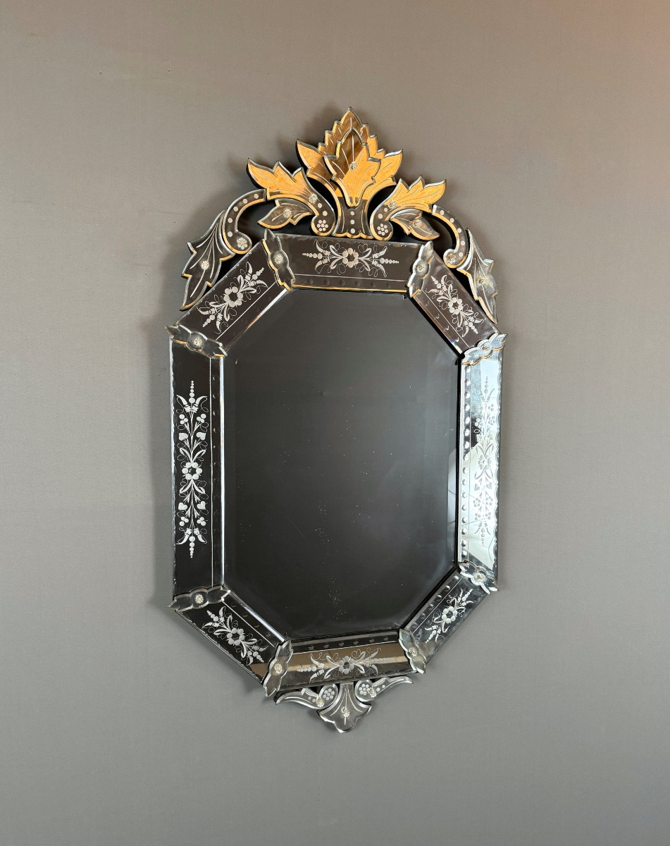 Miroir vénitien, début XXe siècle