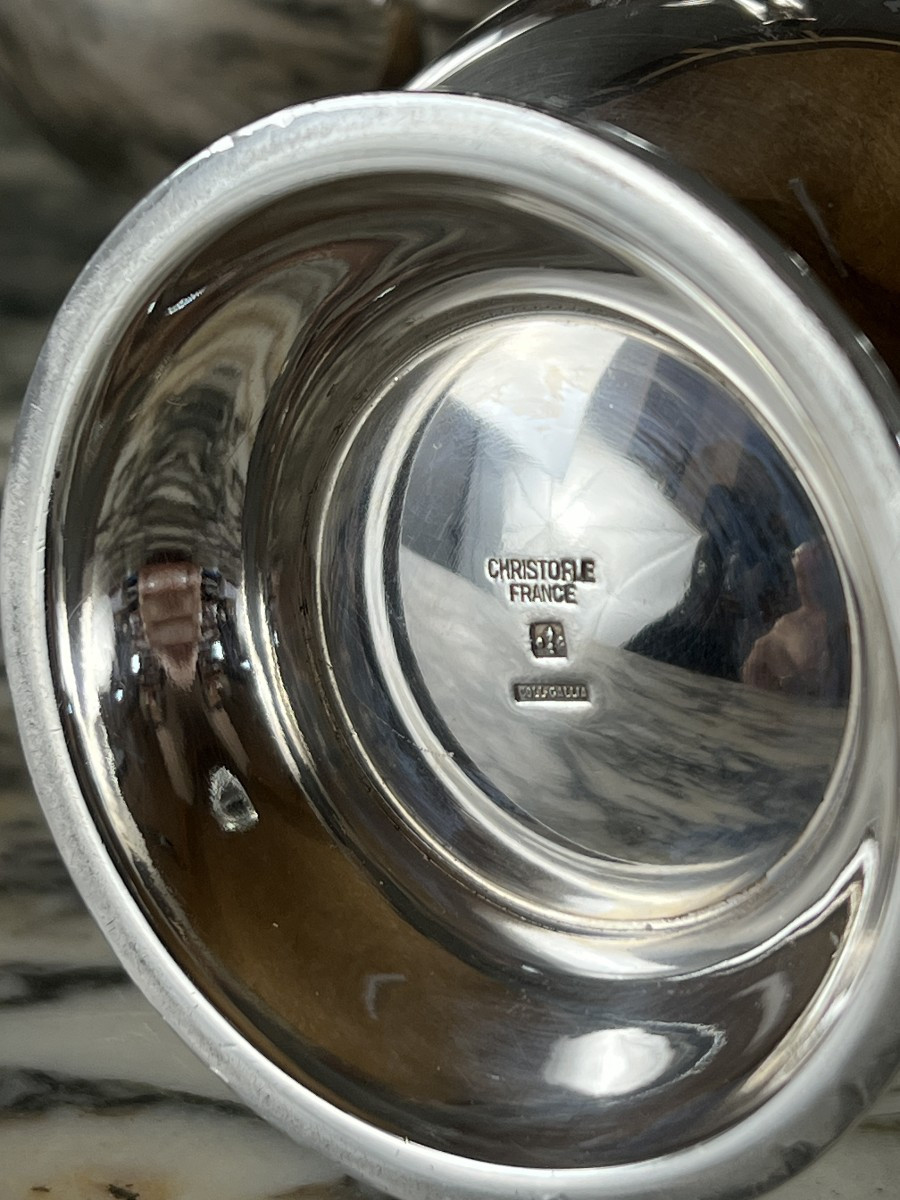 Silver-plated Tea And Coffee Set – Christofle, Gallia Collection-photo-4