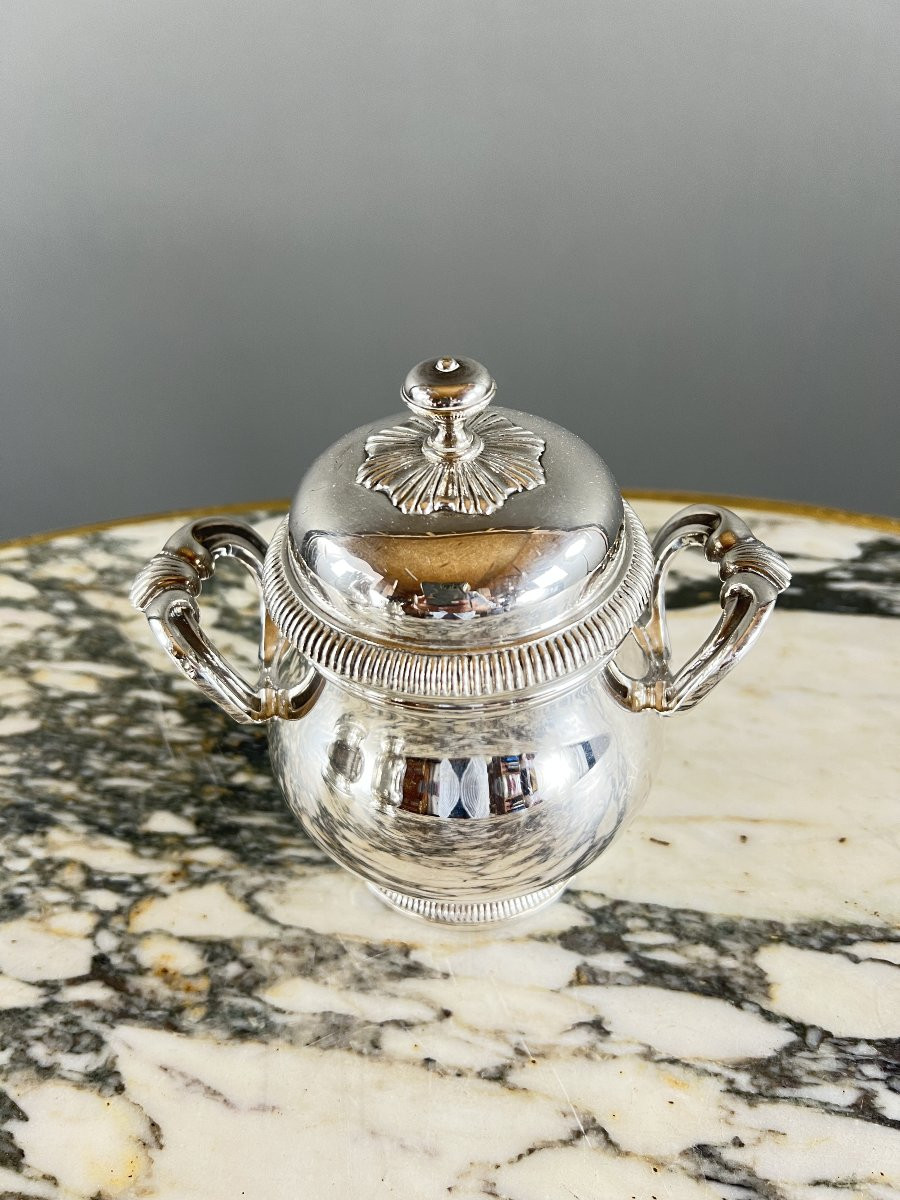 Silver-plated Tea And Coffee Set – Christofle, Gallia Collection-photo-2
