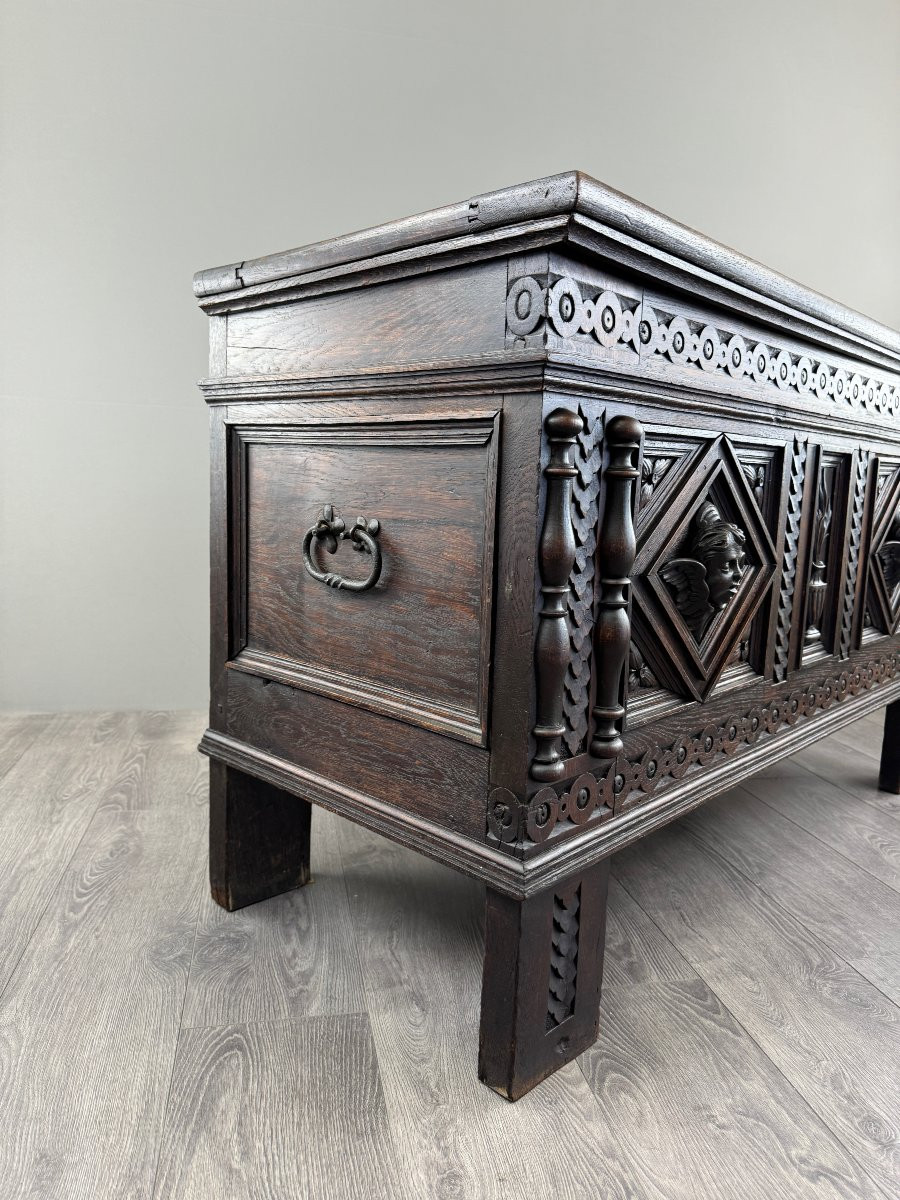 Antique Neo-renaissance Chest, 19th Century -photo-1