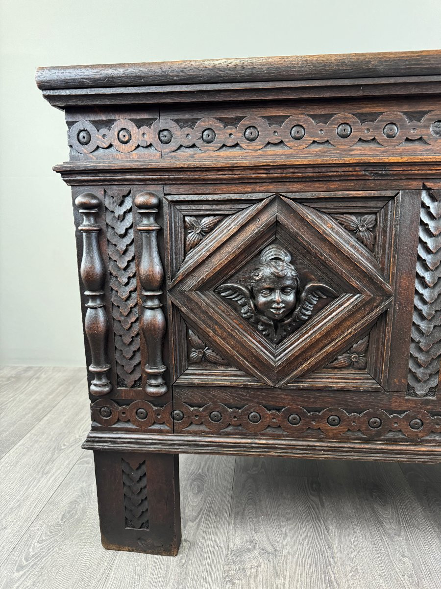 Antique Neo-renaissance Chest, 19th Century -photo-6