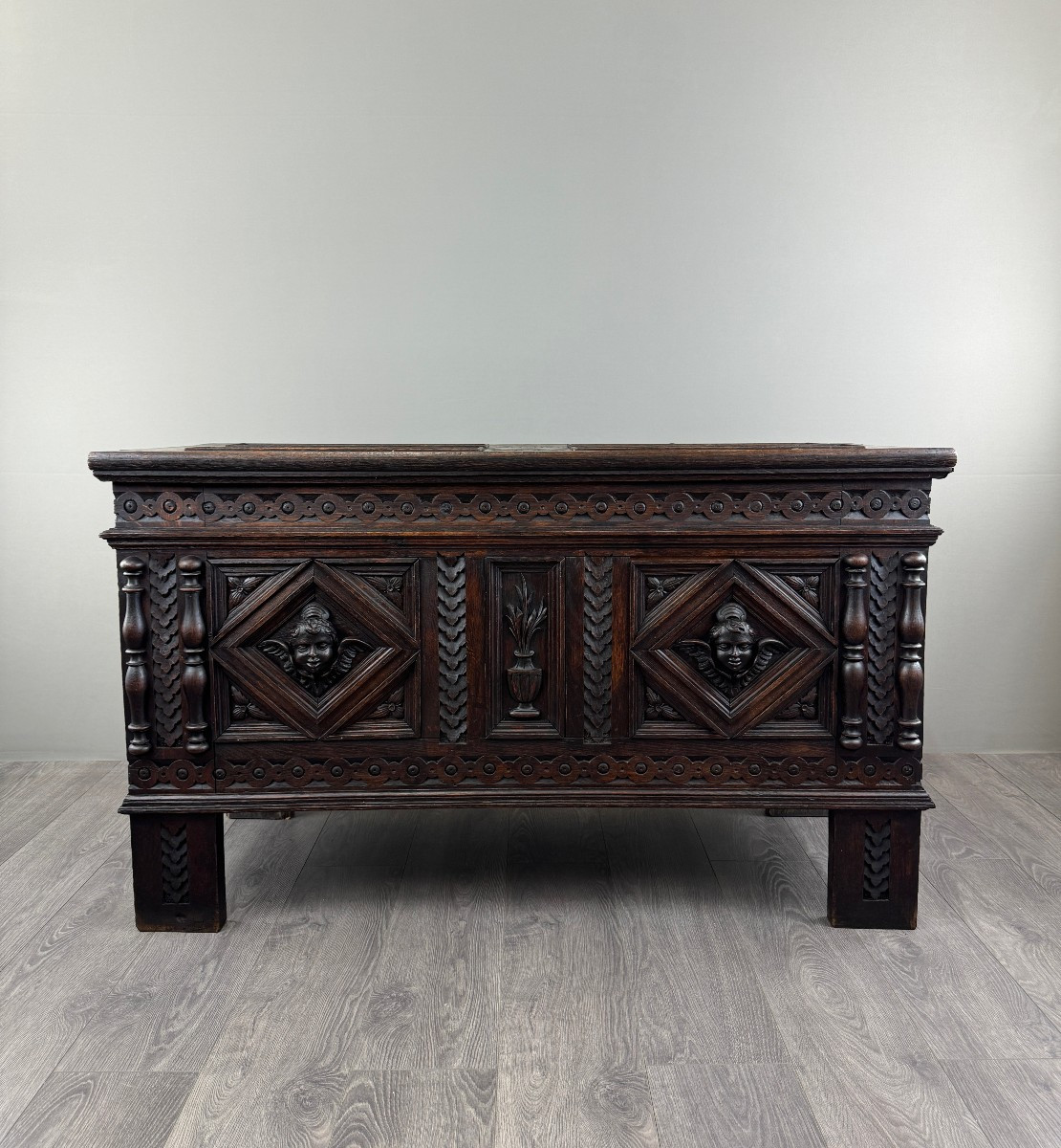 Antique Neo-renaissance Chest, 19th Century 