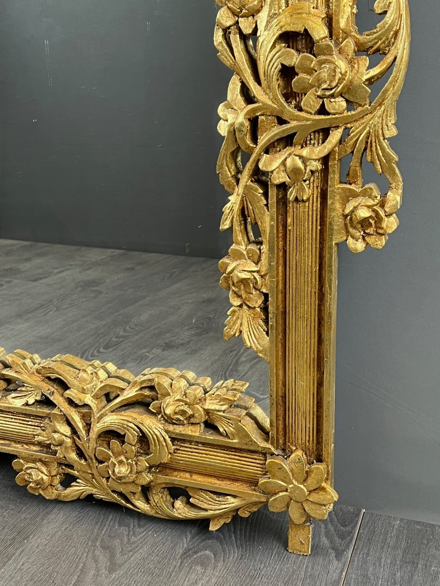 Grand Miroir à Fronton, Style Louis XVI, XXe Siècle -photo-3