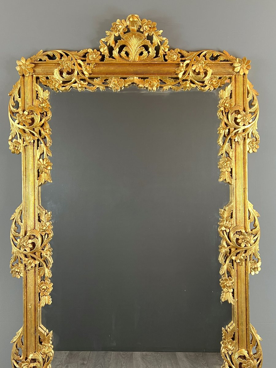 Grand Miroir à Fronton, Style Louis XVI, XXe Siècle -photo-2