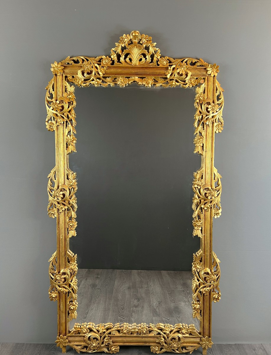 Grand Miroir à Fronton, Style Louis XVI, XXe Siècle 