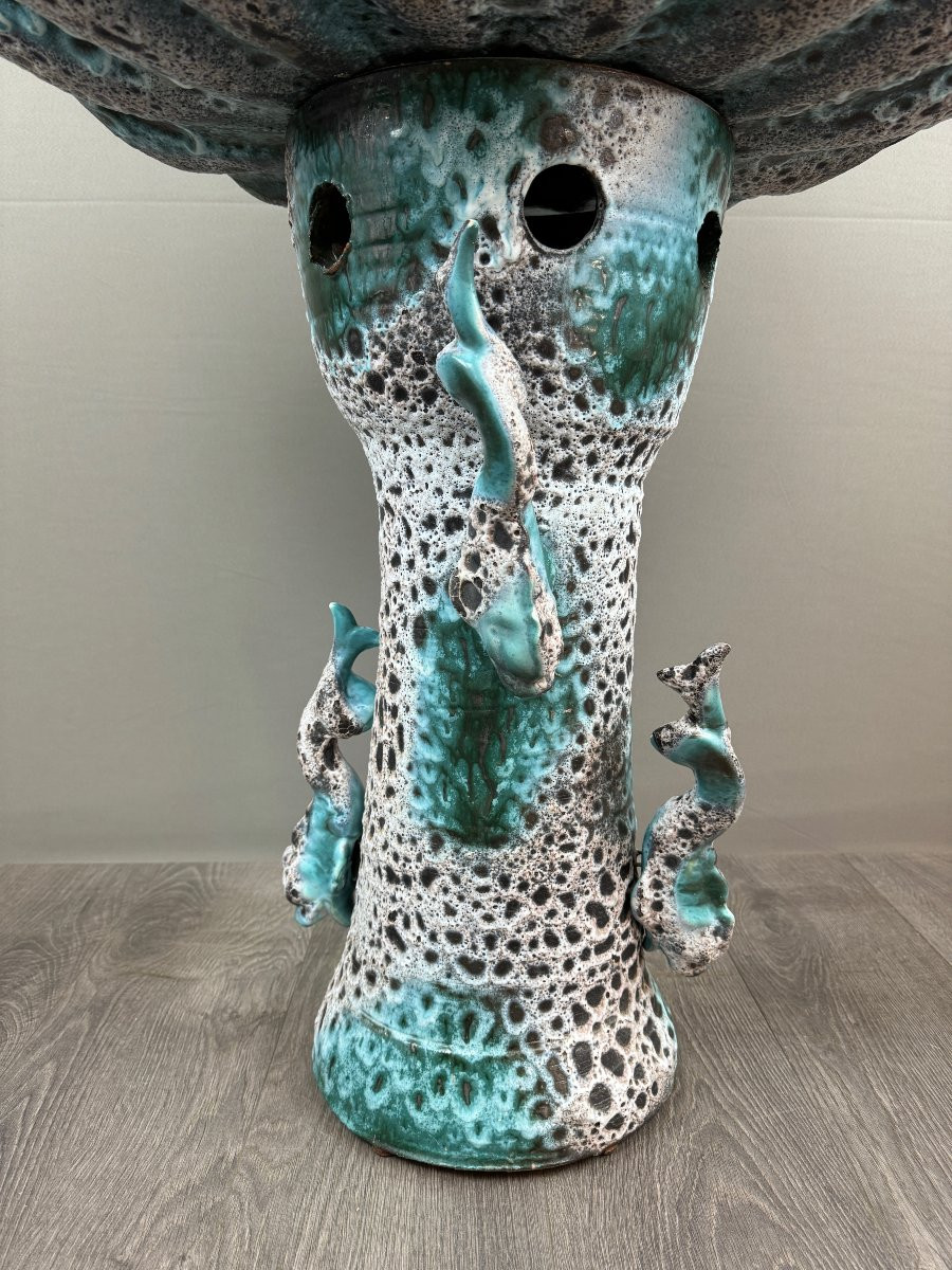 Vallauris Ceramic Fountain – Mermaid, 20th Century-photo-5