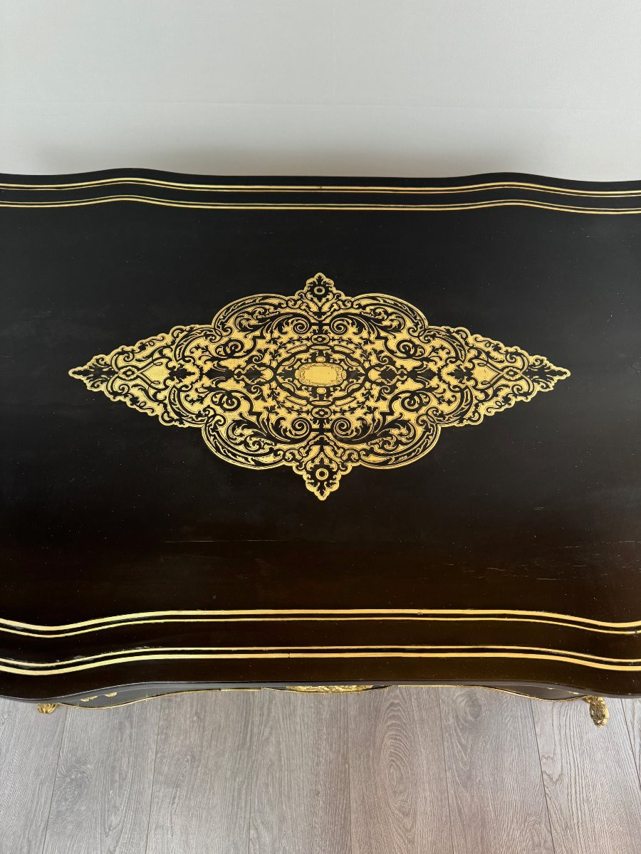 Louis XV Style Desk, Napoleon III Period-photo-4