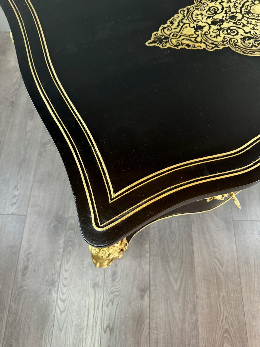 Louis XV Style Desk, Napoleon III Period-photo-5