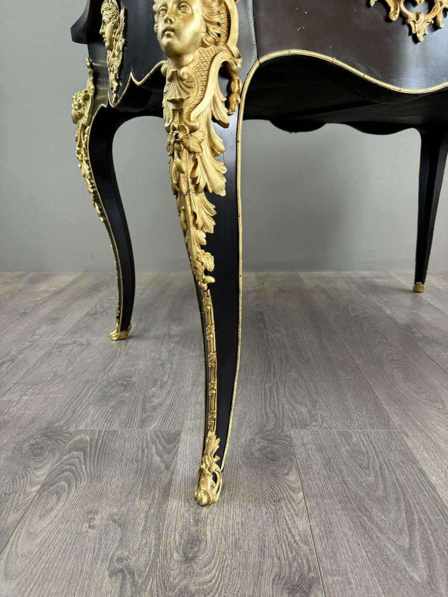 Louis XV Style Desk, Napoleon III Period-photo-6