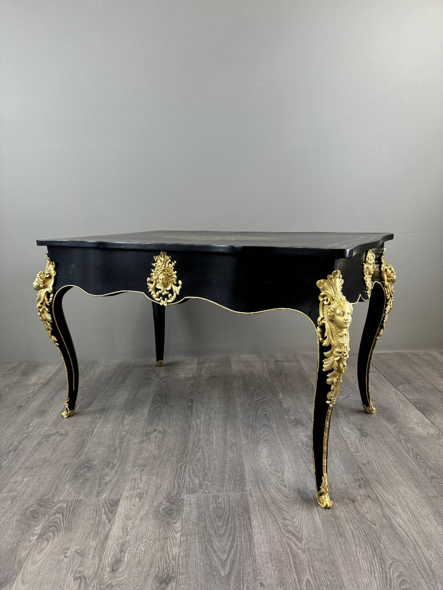 Louis XV Style Desk, Napoleon III Period-photo-7