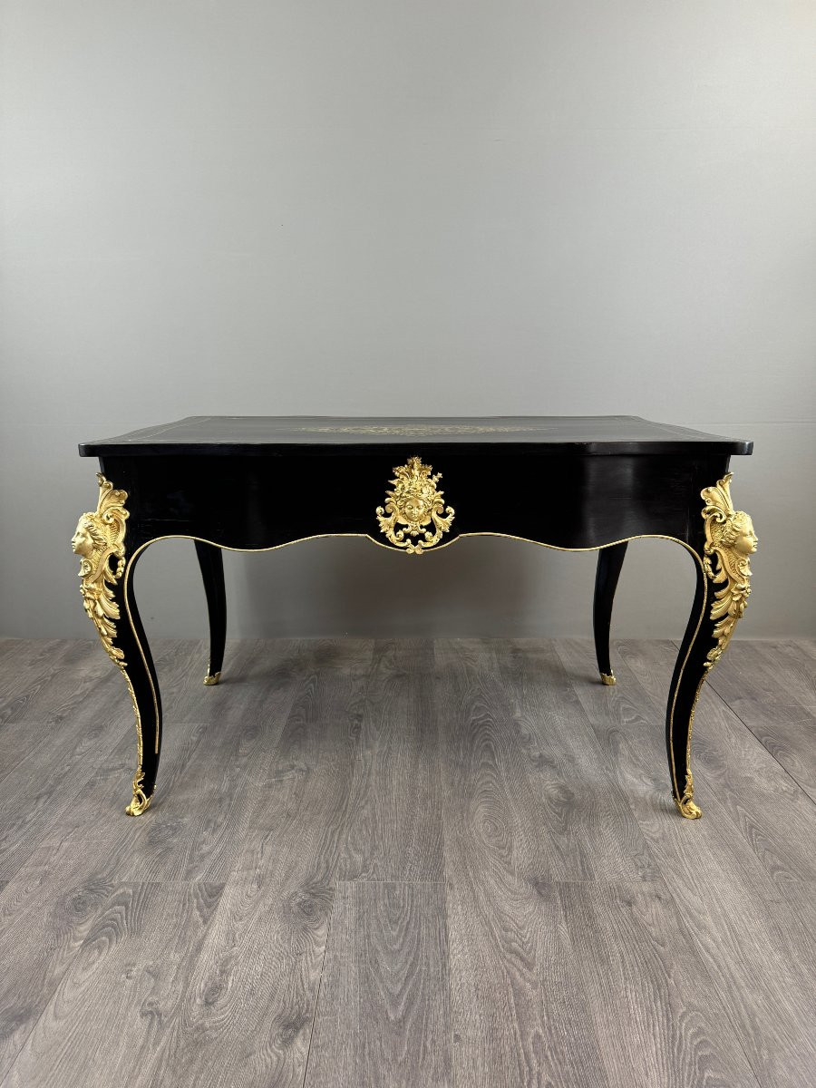 Louis XV Style Desk, Napoleon III Period-photo-8