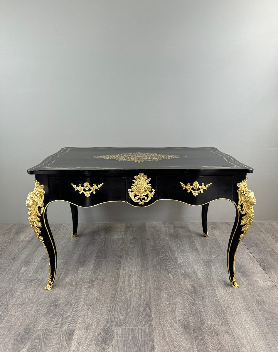 Louis XV Style Desk, Napoleon III Period
