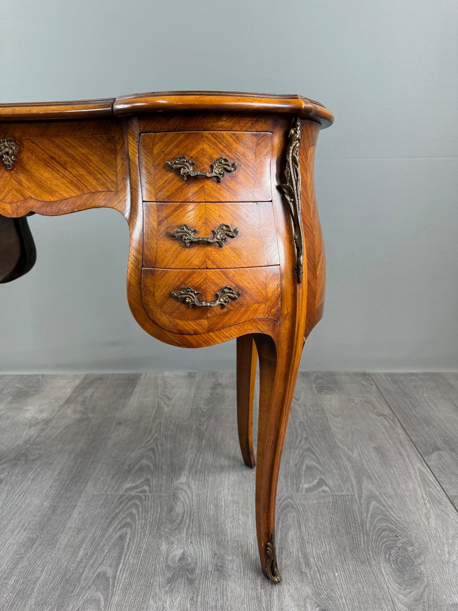 Louis XV Style Marquetry Dressing Table, 20th Century-photo-2