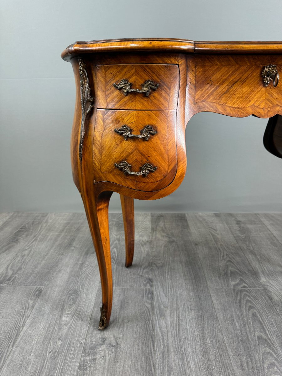 Louis XV Style Marquetry Dressing Table, 20th Century-photo-4