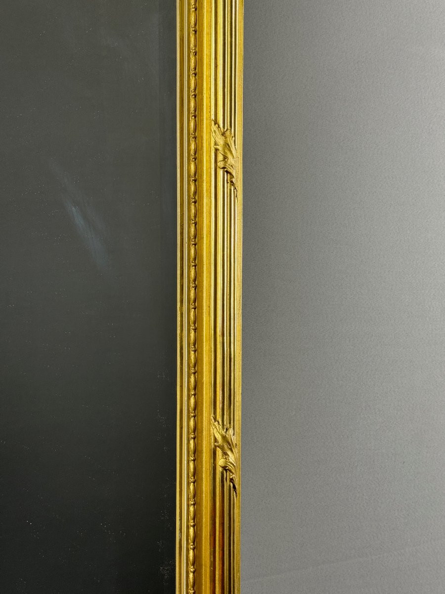 Large Louis XVI Gilded Mirror, 19th Century-photo-2
